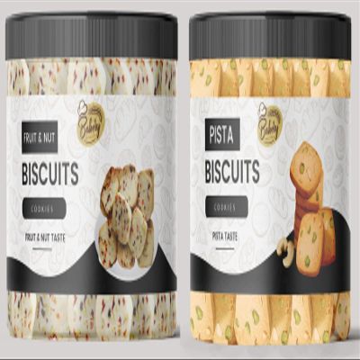 THE HERB PLANET Pista Biscuit + Fruit Nut Cookies | 200g Each Nutty Bites Combo