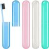 DOTCART Toothbrush Case Holder for Travel | Portable Toothbrush Covers for Adults & Family | Antibacterial Toothbrush Container Box for Trip, Camping & Bathroom Storage - Pack of 4 view 1