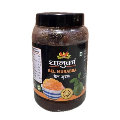 Dhanuka Bel Murabba l Ayurvedic Bael Fruit Preserve l Boosts Digestion & Gut Health l Wood Apple Murabba l 100% Natural & Homemade Taste l 500g
