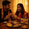MOBINA Rakhi Gift Combo Box for Brother Bhaiya & Bhabhi-9 Inclusions + Evil Eye Rakhi Nazar Kavach|Chocolate,Millet Namkeen,Almond Bar,Incense Sticks & Stand,Perfume,Coin,Card,Roli Chawall view 2