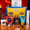 Weigel & Fox Rakhi Gift Combo Box for Brother Bhaiya & Bhabhi-9 Inclusions + Evil Eye Rakhi Nazar Kavach|Chocolate,Millet Namkeen,Almond Bar,Incense Sticks & Stand,Perfume,Coin,Card,Roli Chawall view 1