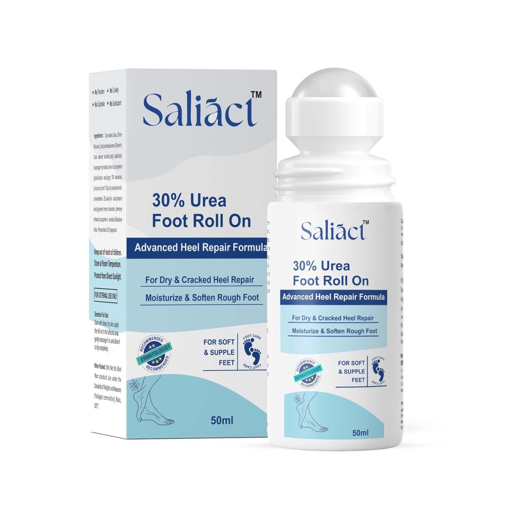 30% Urea Cream Foot Cream Roll-On for Hard Cracked Heels, For Very Dry Skin and Hard Callus Treatment, 50ml (100ML)
