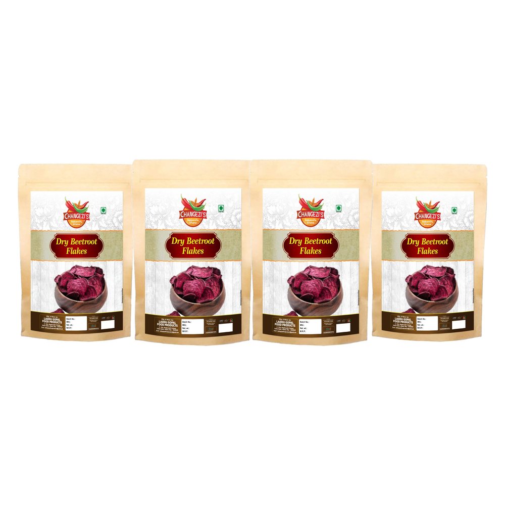 Changezi's Bawarchi Khana Diwali Sale dried Beetroot/Dry Beetroot Flakes/Dried Beetroot | Beetroot Flakes-150g*4Pkt Great Indian Festival