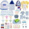 Infantbond Baby Semiwinter and Monsoon Use Hospital Essential Combo for New Born | Gift Pack | Baby Products | Maternity Essentials | Bedding Set (66 Items)(0-6 Months) (66 in 1 Bluemoon) view 1