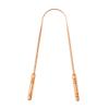 Fibres India Copper Tongue Cleaner | Kids & Adults with Ergonomic Handle - Effectively Combats Bad Breath | Enhances Oral Hygiene | Natural Copper Tongue Scraper for Improved Oral Health | Fresher Breath | Gentle Tongue Cleaning (Double Hand Copper, view 2