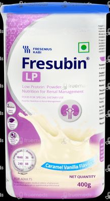 Fres-uben LP Meal Replacement Powder, Vitamins & Minerals, Caramel Vanilla Flavour, 400gm, Low-Protein Formula (Pack of 1)