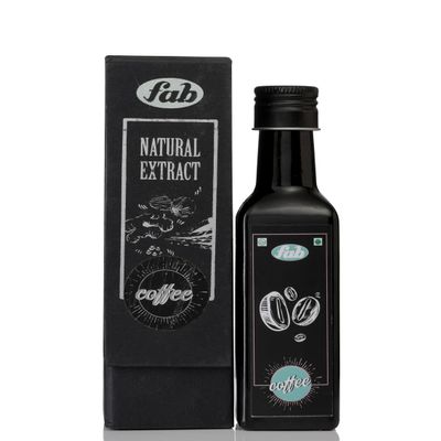Fab Natural Extract  Premium Flavoring for Baking, Ice Cream, Cookies, Pudding, Brownies, Desserts & More | Perfect for Home, Restaurants, Birthdays, Parties (100 ml, Coffee)
