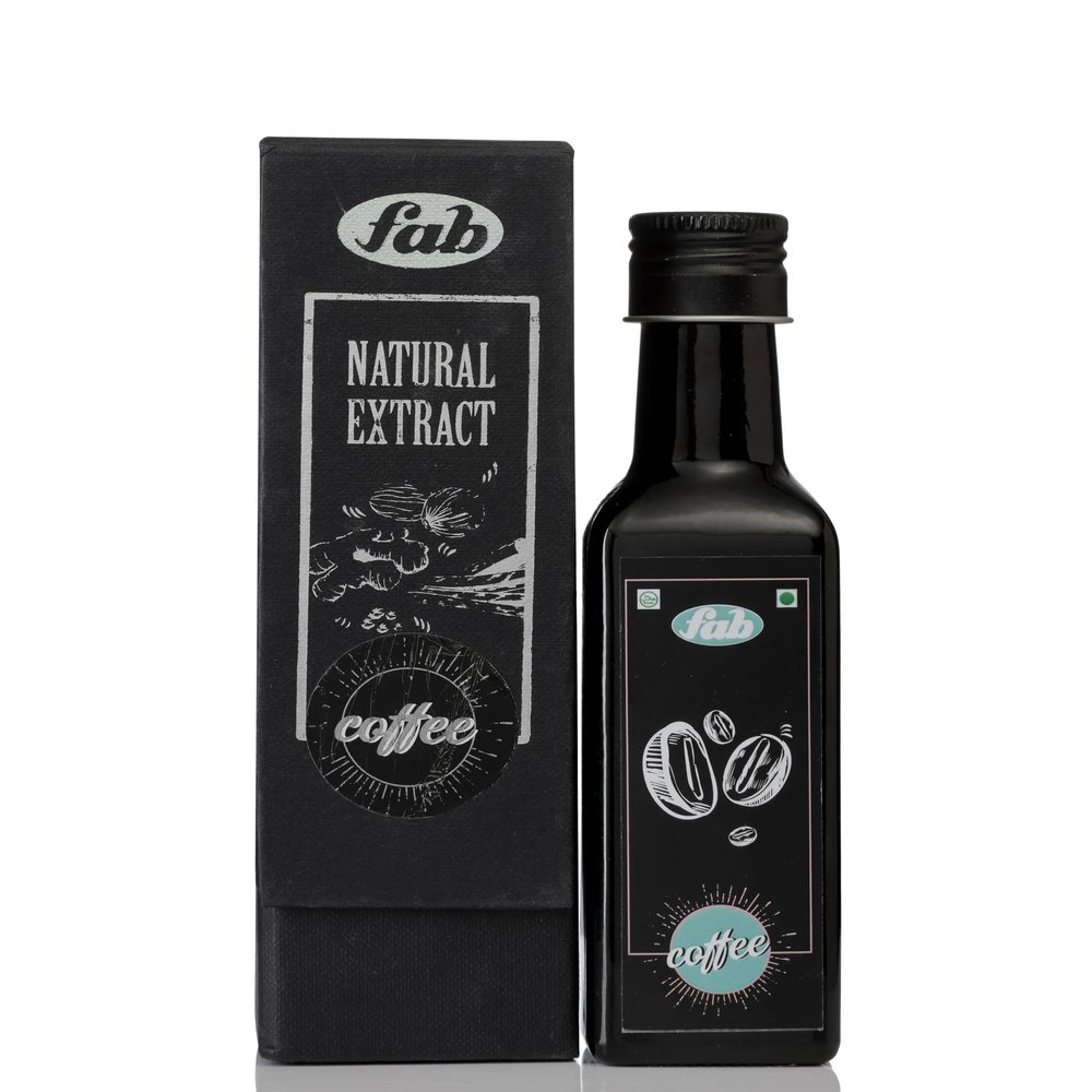 Fab Natural Extract Premium Flavoring for Baking, Ice Cream, Cookies, Pudding, Brownies, Desserts & More | Perfect for Home, Restaurants, Birthdays, Parties (100 ml, Coffee)
