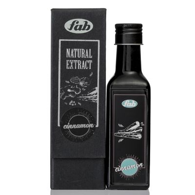 Fab Natural Extract  Premium Flavoring for Baking, Ice Cream, Cookies, Pudding, Brownies, Desserts & More | Perfect for Home, Restaurants, Birthdays, Parties (100 ml, Cinnamon)