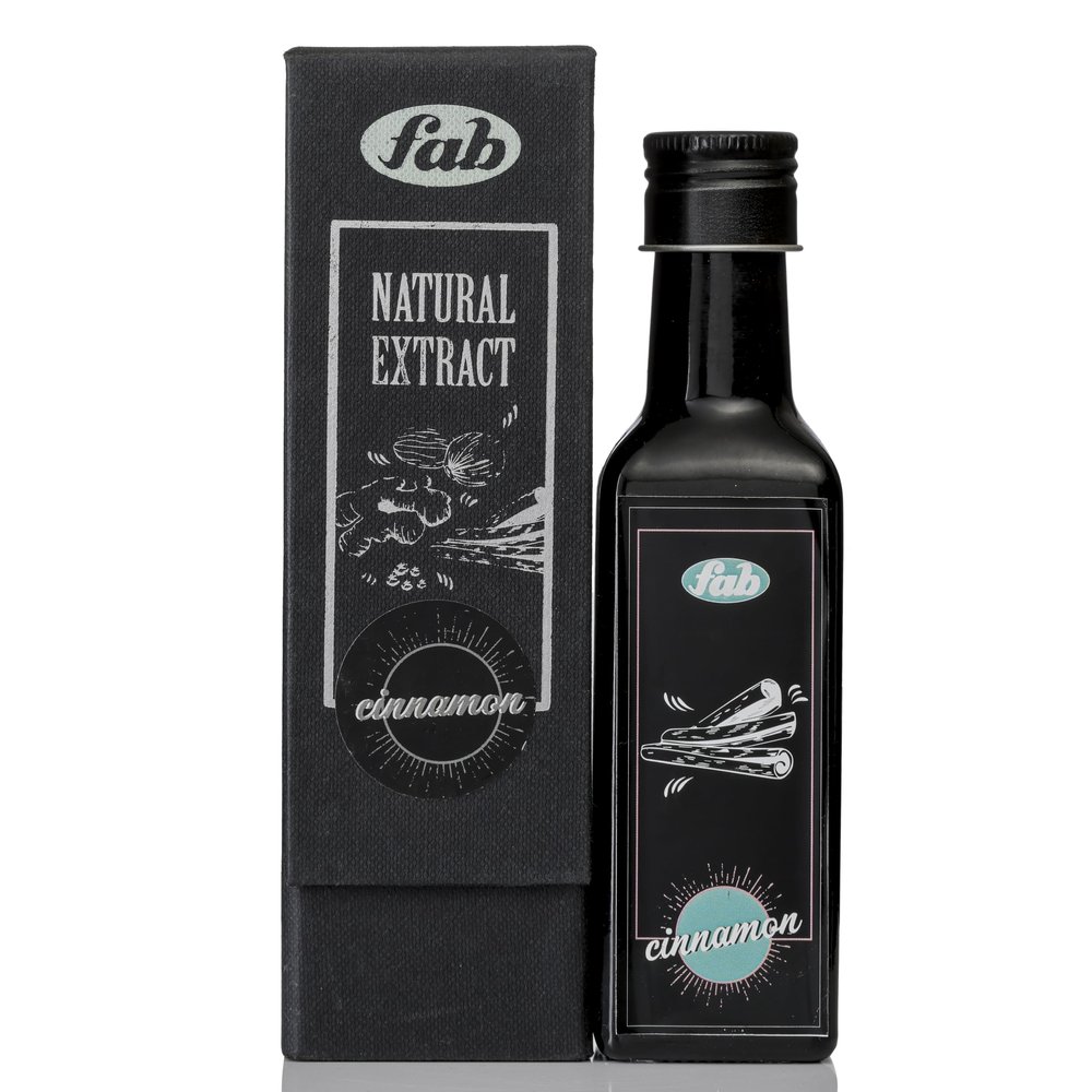 Fab Natural Extract Premium Flavoring for Baking, Ice Cream, Cookies, Pudding, Brownies, Desserts & More | Perfect for Home, Restaurants, Birthdays, Parties (100 ml, Cinnamon)