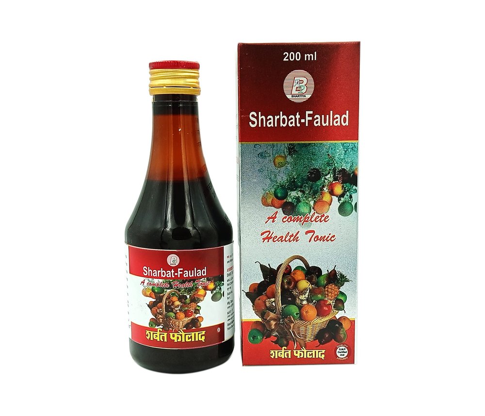 Sharbat Faulad Health Tonic, 200 ml pack of - 3 pcs