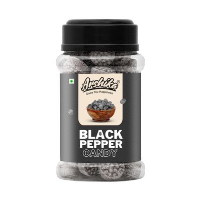 Arshika 100% Orginic Black Pepper Flavoured Candy|Kali MIRCH Candy I Sweet and Juicy Masala Goli I Sweet Hard Candy (1800g)