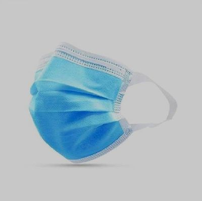KUDIZE Disposable Non-Woven 3-Ply Surgical Mask With Soft Ear Loop nose - pin Non Swelling Feather Soft for unisex men women kids Senior Citizens (Pack Of - 50 Pcs)