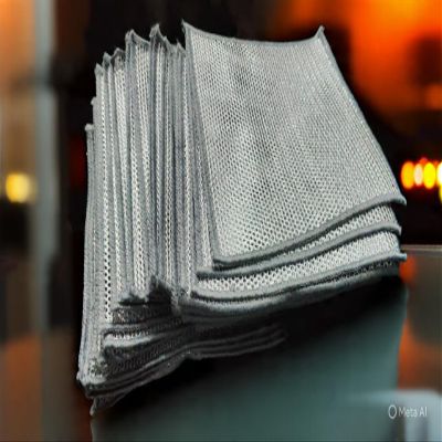 Dish Washing Pad for Dishes Multifunctional Non Scratch Metal Wire Dishcloth, Reusable Premium Metal Scrubbing Pads Sponge Clean for Home Kitchen Cooktop Cleaning Sinks and Pots (Pack of 3)