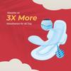 6 Days Sanitary Pads for Women, 8 Layer Deep Absorption with Herbal Shield for Bacterial Protection, Soft on Skin Comfy Dry Top Sheet Pad Jumbo Pack (Size - XXXL) (Pack 3 x 40 Pads) view 4