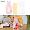 BNF Easter Rabbit Lollipop s with Pink Greeting Cards for Candy Snack Cookies|Home & Garden | Greeting Cards & Party Supply |Party Decorations|40 Transparent view 3