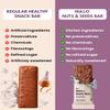 Hullo Nuts & Seeds Bar - Chocolate (12 x 30g Pack) | Dairy Free & Healthy Chocolate Snack Bars for Kids & Adults with No Added Sugar & No Preservatives | Energy Snack Bar for Gym, Travel & School view 3