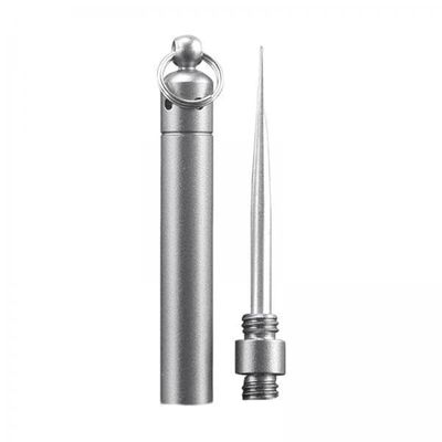 CALANDIS 5xStainless Steel Tootick Waterproof Reusable for Outdoor Travel Grey J17 | Dental Floss & Flossers | Oral Care