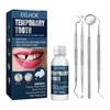 CALANDIS 2xTemporary Tooth Repair Kit with Mouth Mirror for Teeth for Family Home Use | Denture Care | Oral Care view 1