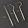 CALANDIS 5xStainless Steel Tootick Kit with Waterproof Holder for Daily Use Traveling | Dental Floss & Flossers | Oral Care view 3