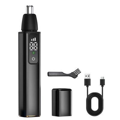 DOMAL Nose Hair Trimmer for Men & Women with Digital Display, 3-Speed Smart Touch Lock Panel, Stainless Steel 4-Blade, Painless Hair Removal, 10000RPM Motor, Waterproof, Fast Charging
