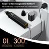DOMAL Nose Hair Trimmer for Men & Women with Digital Display, 3-Speed Smart Touch Lock Panel, Stainless Steel 4-Blade, Painless Hair Removal, 10000RPM Motor, Waterproof, Fast Charging view 4