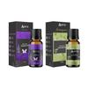 Aerra Serenity Duo  Lavender & Lemongrass Essential Oil Combo (2 x 15ml)  Pure Aroma Oils for Diffuser, Puja, DIY  Vegan view 1