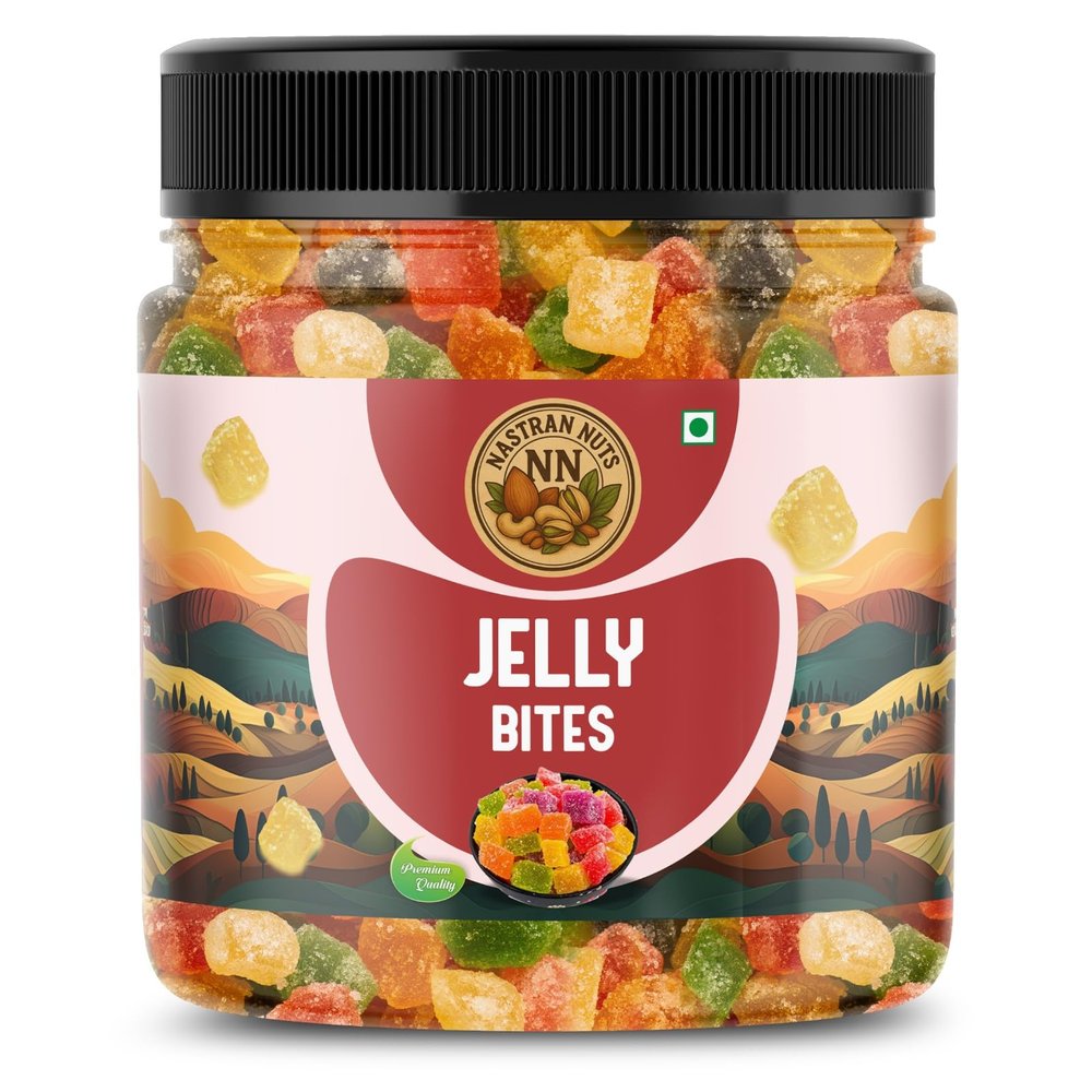 NASTRAN NUTS Jelly Bites | Flavored Gummy Candy | Perfect for Parties | Ideal for Snacking or Gifting | Soft, Chewy Sweets for Kids & Adults | Lunches & Candy Buffets (250g)