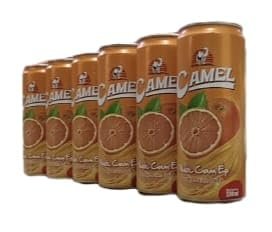 Camel Orange Juice Drink, 6 Pack, Canned Beverage