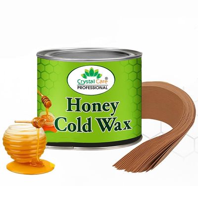 Crystal Care Professional Honey Cold for Hair Removal 600g | Ready-to-Use with Strips | Cold for Women & Men | Full Body for Arms, Legs, Underarms | Tan Removal & Smooth Skin