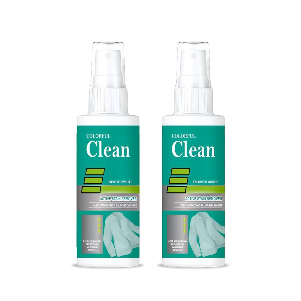 Powerful Color Bleach Laundry Detergent (Pack of 2 | 100ml Each), Oxygen Cleaning Solution, Concentrated Multipurpose Laundry Detergent