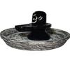 AAMAR HANDICRAFT Handcrafted Black Marble Shivling with Jalabhishek Plate Ideal for Office & Spiritual Gifts Set with Plate Home/Office Decor & Thoughtful Gift for Devotees (Pack of 1) view 1