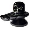 AAMAR HANDICRAFT Handcrafted Black Marble Shivling with Jalabhishek Plate Ideal for Office & Spiritual Gifts Set with Plate Home/Office Decor & Thoughtful Gift for Devotees (Pack of 1) view 3