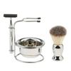 BNFMens Beard Shaving Grooming Kit, Brush, Safety Straight Razors, Alloy Bowl and Stand Base|Health & Beauty | Shaving & Hair Removal |1x Deluxe Shaving Stand + Brush + Razor + Bowl view 2