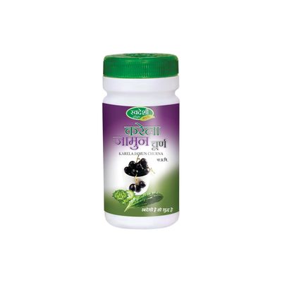 Swadeshi Ayurved Karela Jamun Churna - 100gm (Pack of 3)