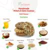 Ami Naturals Millet & Oats Cookies Multi-Flavour Pack  Chocolate Chips, Almond, Sattu Oats & Strawberry | Handmade Healthy Cookies | No Maida, No Added Sugar, No Palm Oil | Variety Pack | 200 gm view 4
