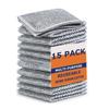 VEWIKZY Multipurpose Wire Dishwashing Rags for Wet and Dry Stainless Steel Scrubber Non-Scratch Wire Dishcloth for Washing Dishes Sinks Counters Easy Rinsing Machine Washable (15) view 1