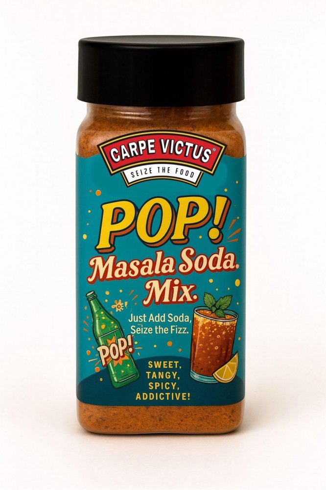 Carpe Victus Masala Soda Mix | Desi Lemon Jeera Masala for Fizzy Drinks | Sweet, Tangy, Spicy Jaljeera Style | No Preservatives | Net Wt 100g