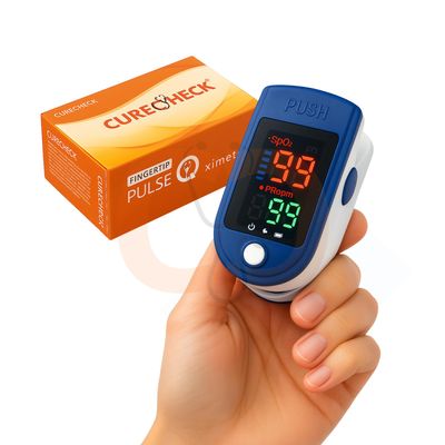 CURECHECK SO611 Pulse Oximeter Fingertip, Blood Oxygen Saturation Monitor Fingertip, SpO2 Fingertip Monitor