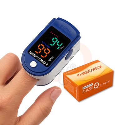 CURECHECK SO711 Pulse Oximeter Fingertip, Blood Oxygen Saturation Monitor Fingertip, SpO2 Fingertip Monitor