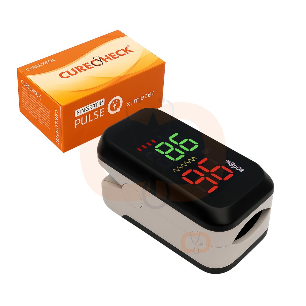 CURECHECK SO911 Pulse Oximeter Fingertip, Blood Oxygen Saturation Monitor Fingertip, SpO2 Fingertip Monitor