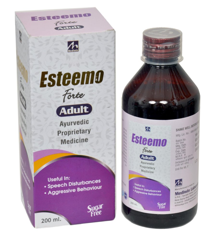 MEDIWIN LABORATORIES Esteemo Forte Adult - 200 mL | Brain & Nervine Tonic | Focus, Memory & Mood Support