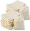 Birdbrid Reusable Muslin Produce Bags 10 x 12 Inch Cotton Storage Sacks for Grocery and Kitchen Pack of 14 view 1