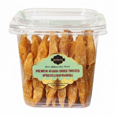 AAFARIN Premium Afghan Dried Twisted Apricot (Chapanamak) | 1Kg | Sun-Dried | Vegan & Gluten-Free | No Preservatives | Healthy Snack | Ideal for Gifting & Daily Use