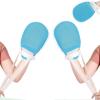2 PCS Restraint Gloves Hand, Hand Gloves for Patient Care Washable Breathable Mitts Double Mesh With Board and Zipper Design Prevent Finger Harm(Blue) view 1
