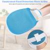 2 PCS Restraint Gloves Hand, Hand Gloves for Patient Care Washable Breathable Mitts Double Mesh With Board and Zipper Design Prevent Finger Harm(Blue) view 4