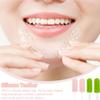 4 Teeth Aligners for Straightening Teeth, Orthodontic Chewies for Aligner Fit, Soft Silicone Aligner Chewies for Front Teeth and Gap Correction, Pink and Light Green view 3