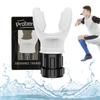 Proberos Breathing Trainer, Portable Muscle Trainer, Exercise Trainer with Resistance Adjustable, Easy to Clean and Use, Improve Strength and Endurance, White view 1