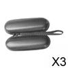 CALANDIS 3xToothbrush Travel Case Rechargeable Toothbrushes Storage Hard Case Black PU Leather | Electric Toothbrushes | Oral Care view 2