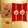 AWANI TRENDS Rakhi Gift For Brother Gold Plated Ganesh Rakhis with Almonds and Cashew Gift pack Dry Fruits Combo - Rakshabandhan Gift Combo (Cashew & Almonds) view 2
